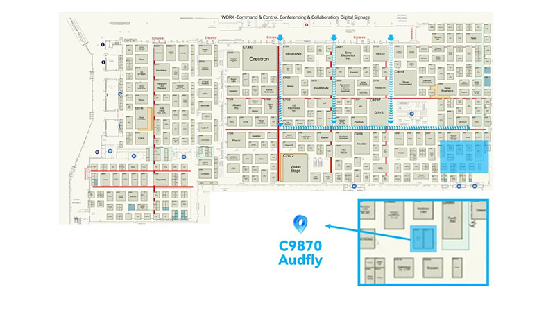 清聽(tīng)聲學(xué)InfoComm2026展位示意圖